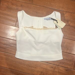 Beautiful structured Antonio Melani white crop